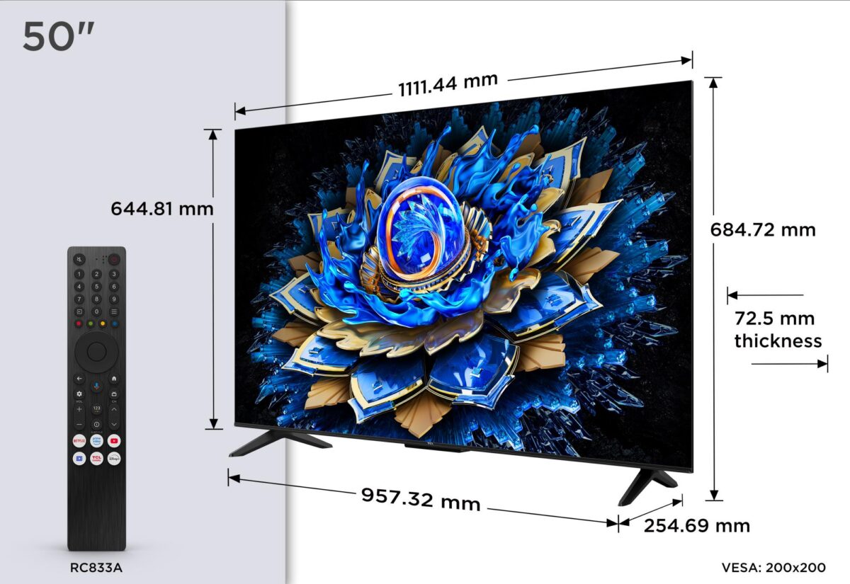 TCL 50" QLED 4K Ultra HD lame teler 50T69C - Pilt 3