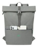 Rivacase Seljakott 5567 GREY, 15L, 15.6", 430x280x135mm, linna, rPET, veekindel, tõmblukk - Pilt 2
