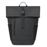 Rivacase seljakott 7826 BLACK, 17L, 14", must, veekindel, RPET PU nahk, tõmblukk, ventilatsioon, tahvelarvuti 11", käru rihm - Pilt 2