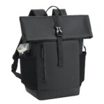 Rivacase seljakott 7826 BLACK, 17L, 14", must, veekindel, RPET PU nahk, tõmblukk, ventilatsioon, tahvelarvuti 11", käru rihm - Pilt 8